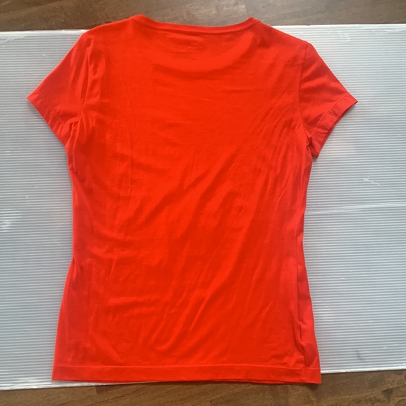 Women’s Red Lacoste Pima Cotton T Shirt Size 40 - Picture 6 of 7